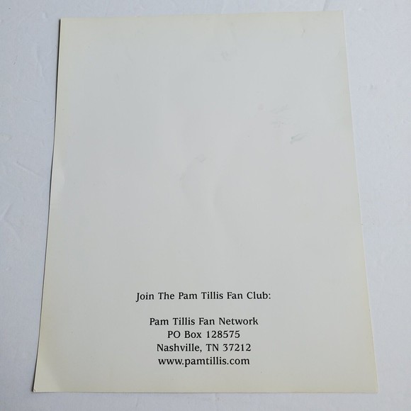 Pam Tillis signed 8x10 Fan  Club Print Nashville Tennessee To Phyllis Autograph - Picture 4 of 4